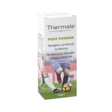 Thermale Med Foot Powder 125gr – Αντιμυκητιακή & Αποσμητική Πούδρα για Πόδια με Απορροφητική Δράση
